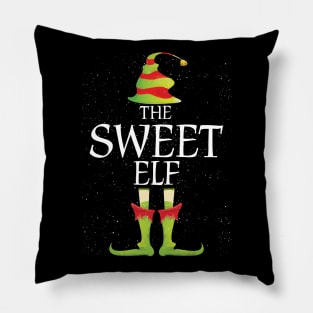 Sweet Elf Family Matching Christmas Group Funny Gift Pillow