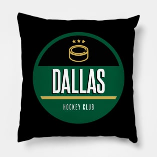 Dallas retro hockey Pillow