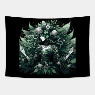 Metal ghotic lady poison flower Tapestry