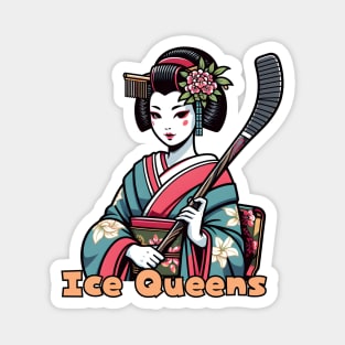 Ice hockey geisha Magnet