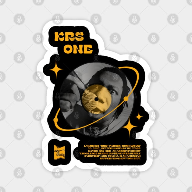 KRS one vintage 90s Magnet by BandarTogel05