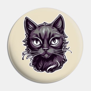 Black cat Aesthetic Artwork illustration Pin