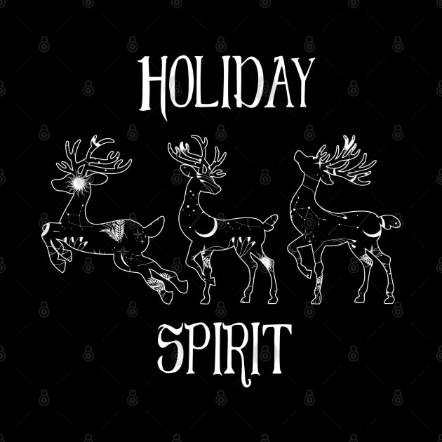Celestial Reindeer Holiday Spirit by Nova Studio Designs
