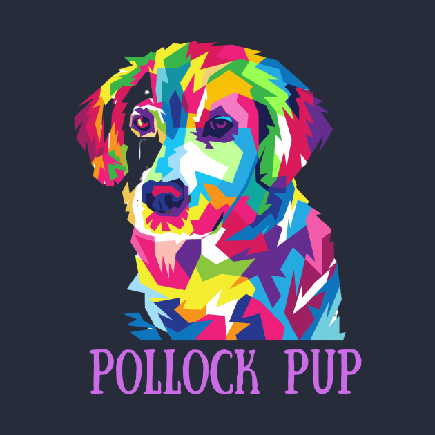 Pollock Pup by Artsy Y'all
