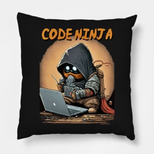 Code Ninja Cartoon Pillow