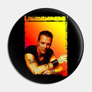 Mickey Rourke pop art Pin