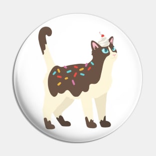 Sundae Cat Pin