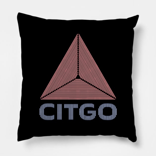 Neon CITGO Sign - Boston Pillow by GeekGiftGallery