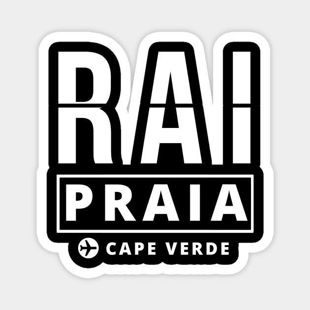 RAI - Praia airport code Magnet by Luso Store