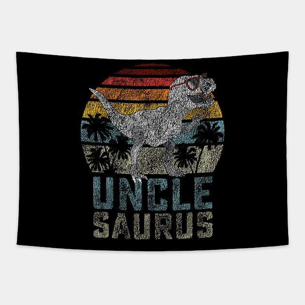 Unclesaurus T Rex Dinosaur Uncle Saurus Family Matching Tapestry by Aleem James