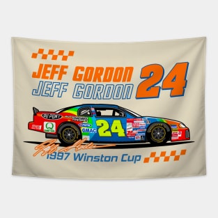 Jeff Gordon 24 Nascar Vintage Tapestry