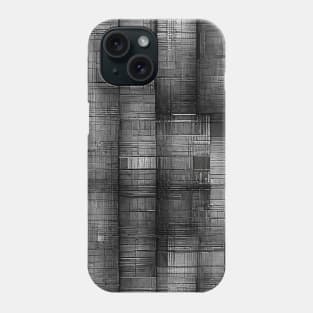 Abstract Black grunge pattern Phone Case