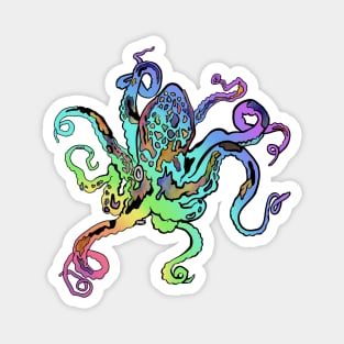 Rainbow Octopus Magnet