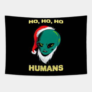 Alien Santa Tapestry