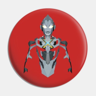 Ultraman X (Low Poly Style) Pin