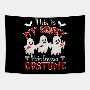 This Is My Scary Hairdresser Costume Funny Halloween Gift Tapestry