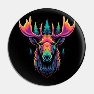 Moose Smiling Pin