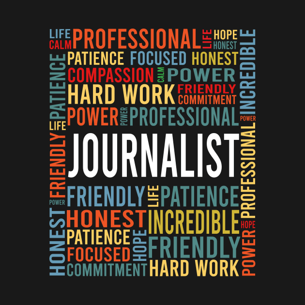 journalist saying: journalist words gift by T-shirt verkaufen