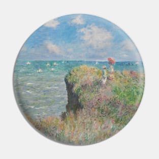 Cliff Walk at Pourville by Claude Monet Pin