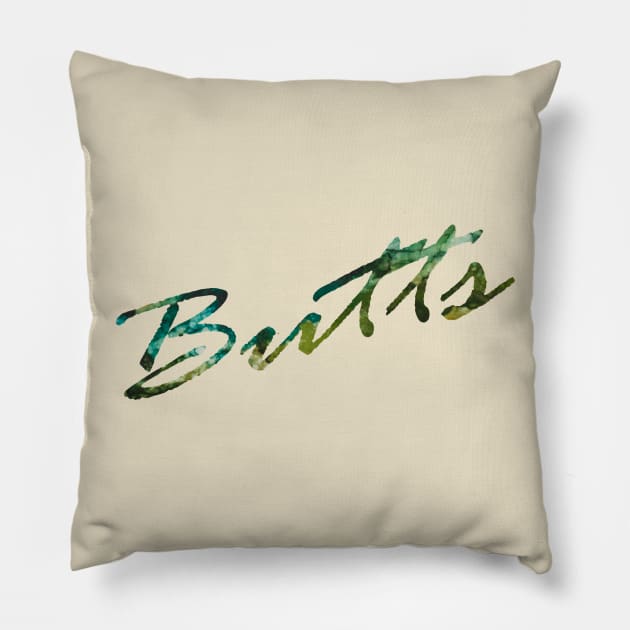 Artsy Butts Pillow by fluidfyre