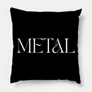 metal vintage logo Pillow