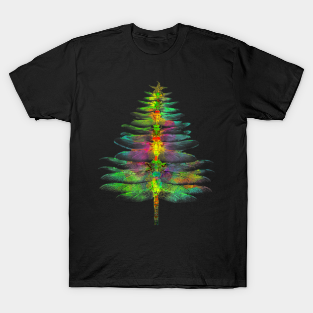 Discover Funny Dragonfly Christmas Tree - Dragonfly Christmas Tree - T-Shirt