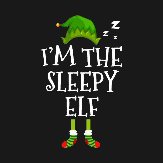 I am Sleepy Elf Funny  Family Christmas by TeeAaron