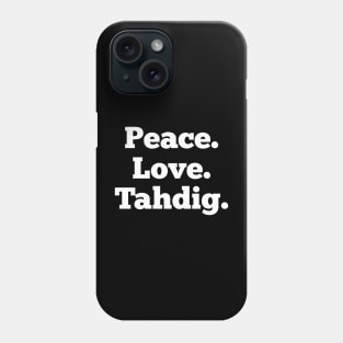 Peace Love Tahdig Funny Persian Rice Iran Iranian Food Foodie Phone Case