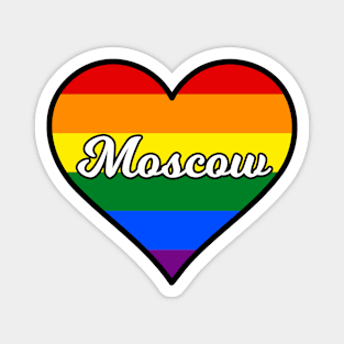 Moscow Idaho Gay Pride Heart Magnet