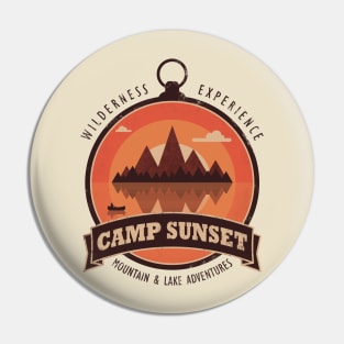 Camp Sunset Pin