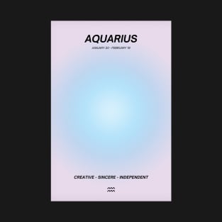 Aquarius Zodiac Sign T-Shirt