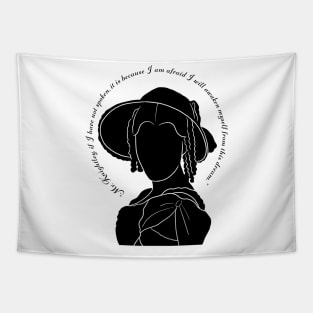 Jane Austen Emma Dream Quote text design Tapestry