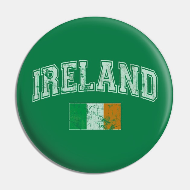 Retro Flag of Ireland Irish St Patrick's Day Pin by E