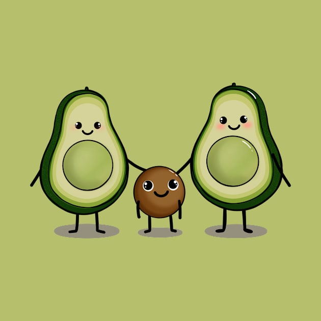 Cute avocado Family by SusanaDesigns