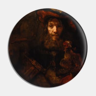 Knight with Falcon by Rembrandt Pin