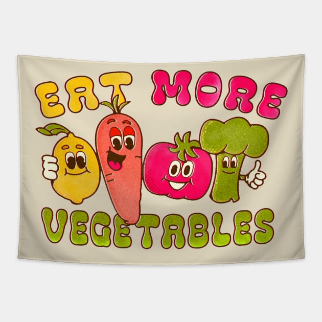 Eat More Vegetables Tapestry by BOO