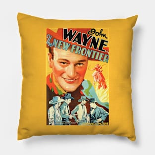 Classic John Wayne Movie - The New Frontier Pillow