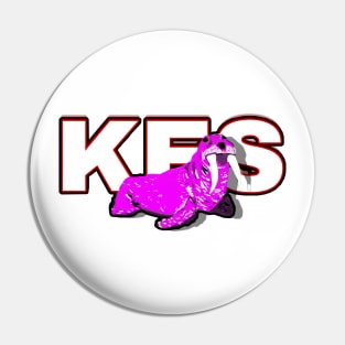 Knotty ends Surf walrus Pin