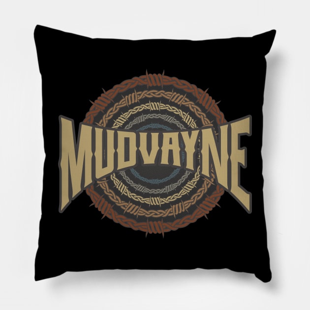 Mudvayne Barbed Wire Pillow by darksaturday