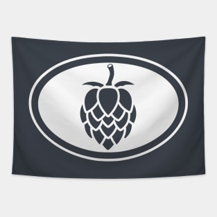 The Beer Hops (white) Tapestry