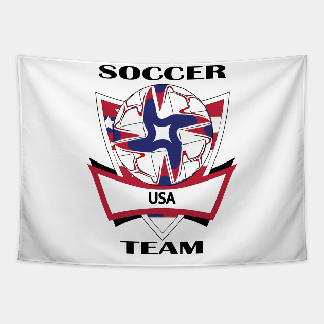 Usa Soccer Team Soccer Logo Tapestry Teepublic