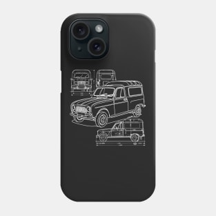 The iconic French van (for dark chothes) Phone Case