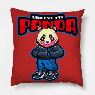 Coolest 143 Panda (sweats and sneakers) Pillow