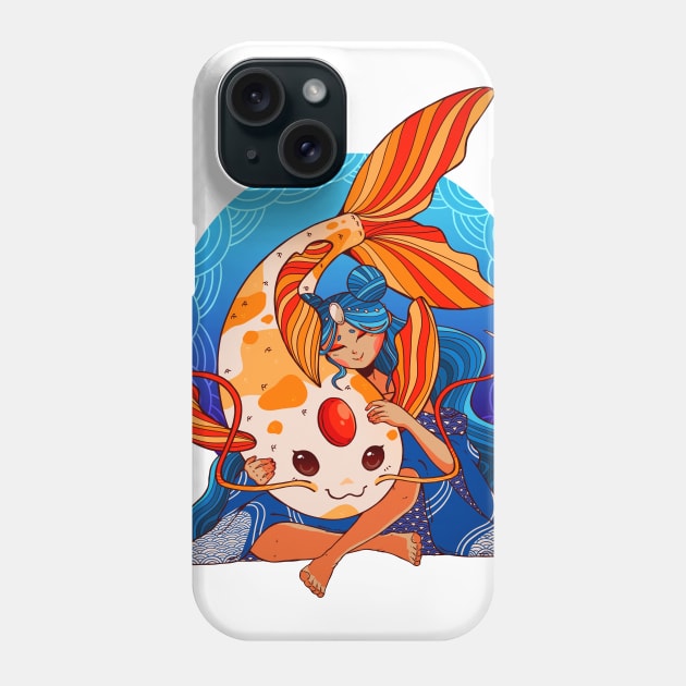 KOI GIRL Phone Case by Chofy87