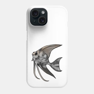 Fish - Angelfish - Marbled Phone Case