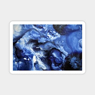 Blue Swirling Waters- Painting Magnet