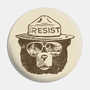 VINTAGE Alt National Park Service  Resist Pin