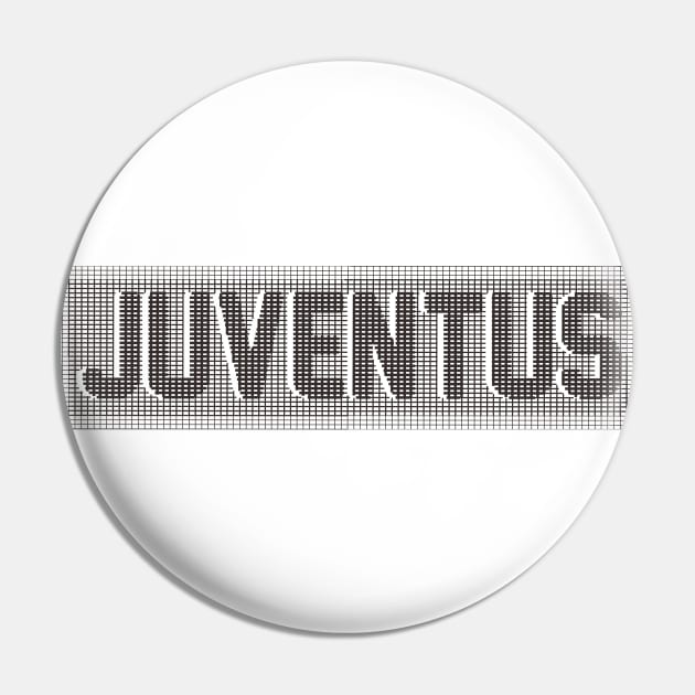 Juventus Black Line Art Pin by radeckari25