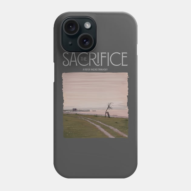 Andrei Tarkovsky's Sacrifice Illustration with Title Phone Case by burrotees