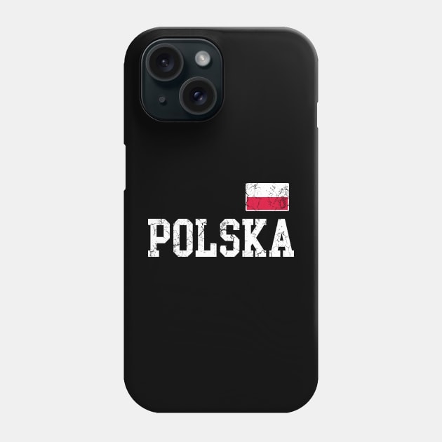 Polska Flag Poland Polish Family Vintage Distressed Graphic Phone Case by E